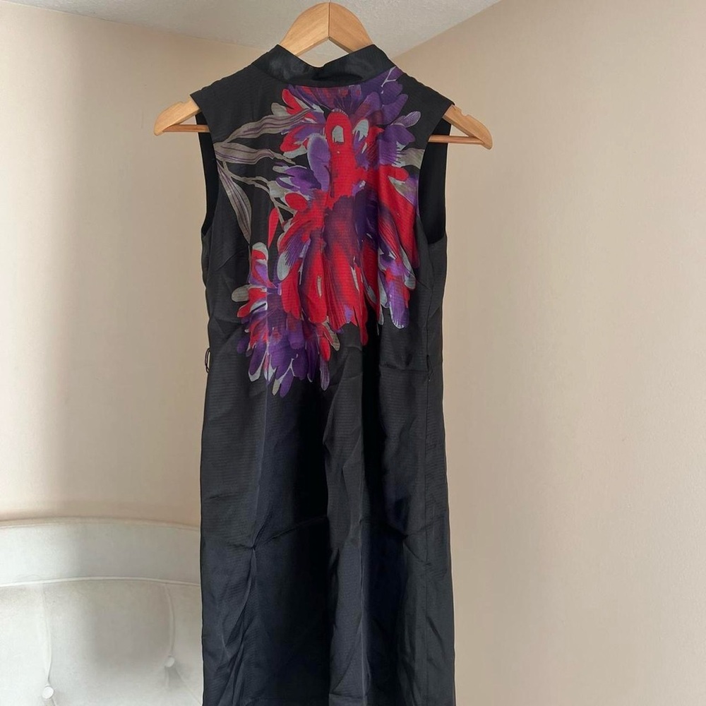 Floral Black Dress